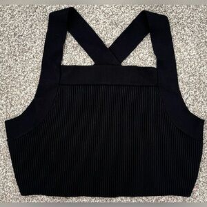 House of Harlow 1960 Cross Back Knit Crop Top